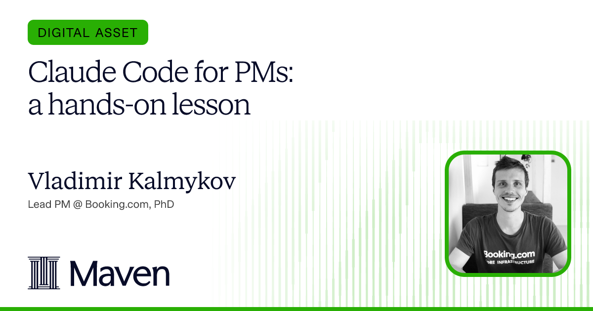 Claude Code for PMs: a hands-on lesson cover image
