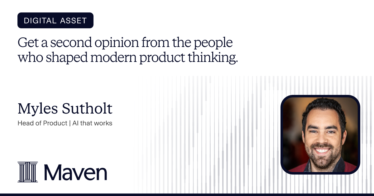 Get a second opinion from the people who shaped modern product thinking. cover image