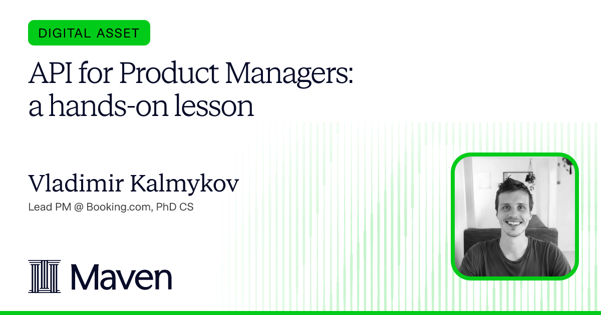 API for Product Managers: a hands-on lesson cover image