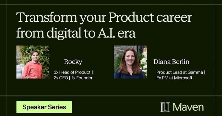 Transform your Product career from digital to A.I era cover image