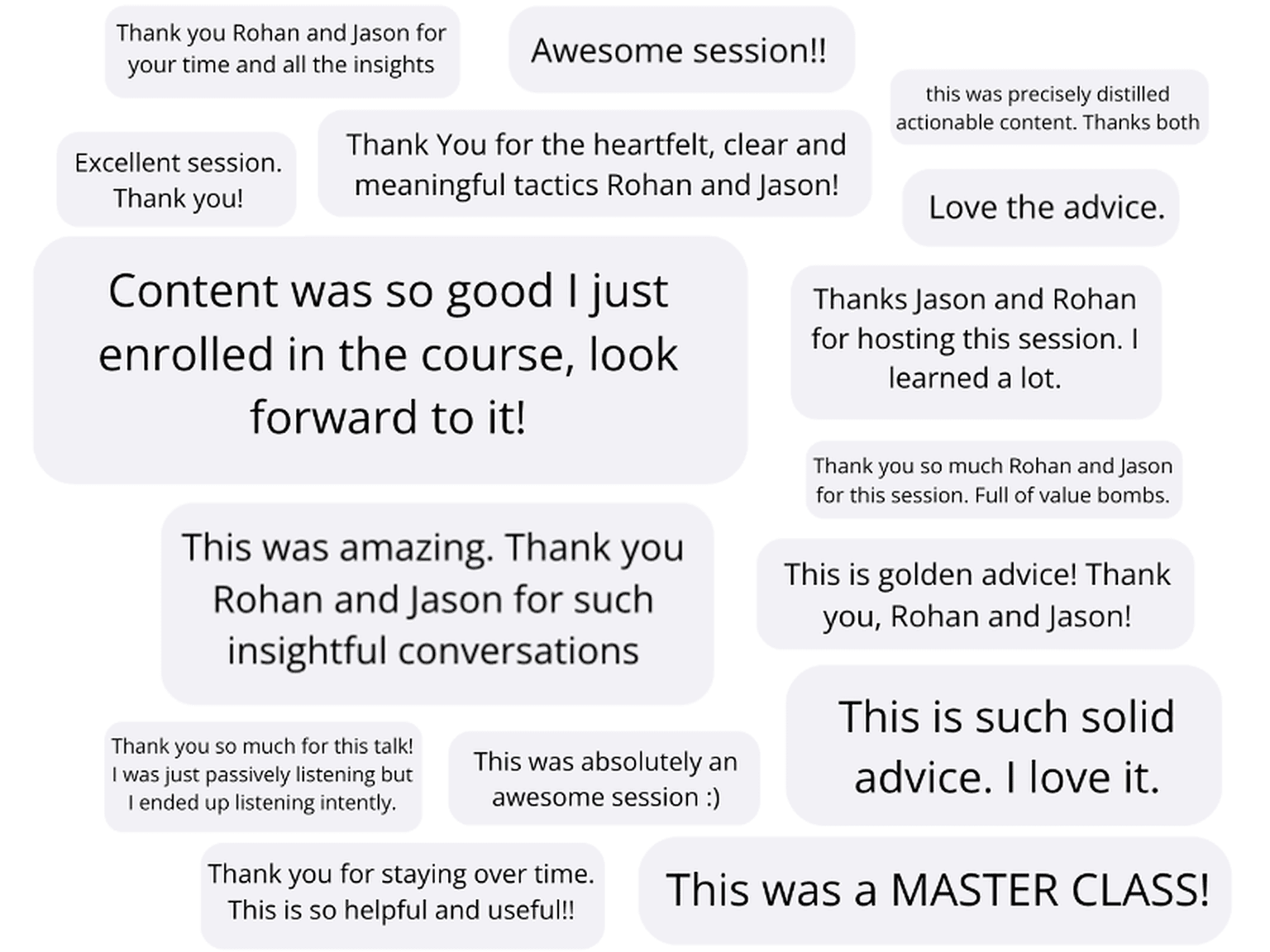 What people said about our Maven Lightning Lesson