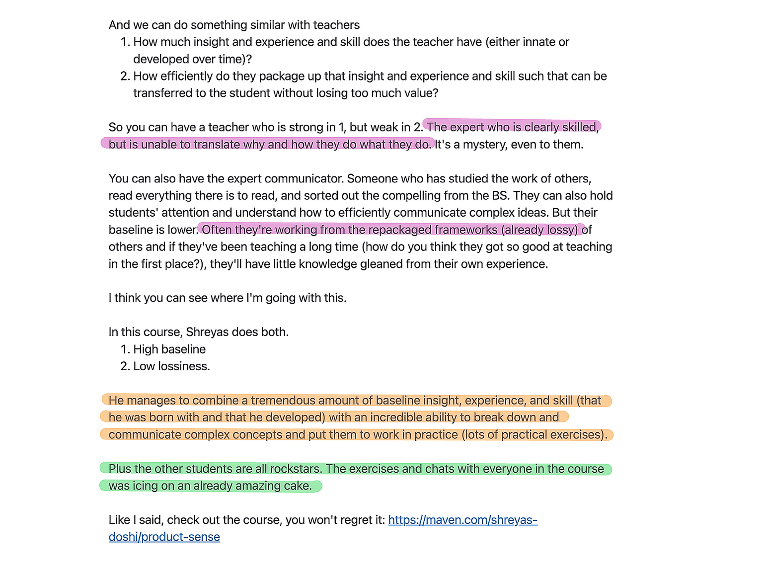 https://world.hey.com/johnstokvis/shreyas-improving-product-sense-course-a-week-well-spent-f2d0eb97