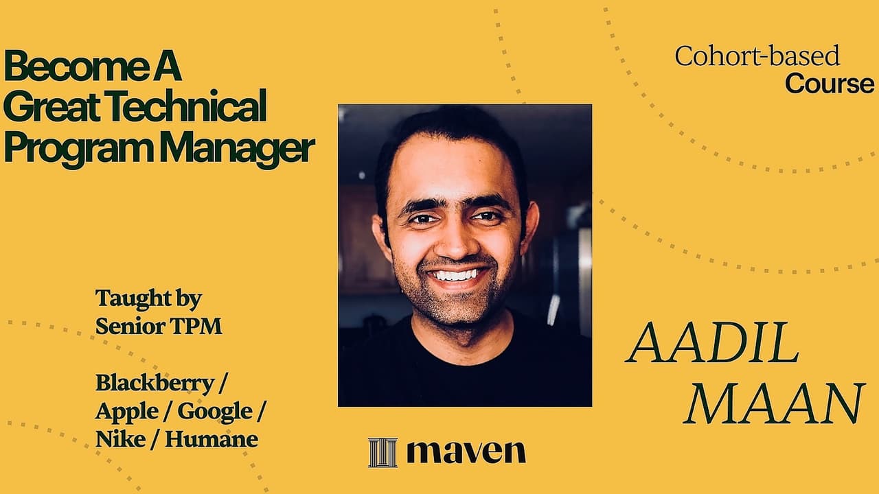 Become A Great Technical Program Manager By Aadil Maan On Maven