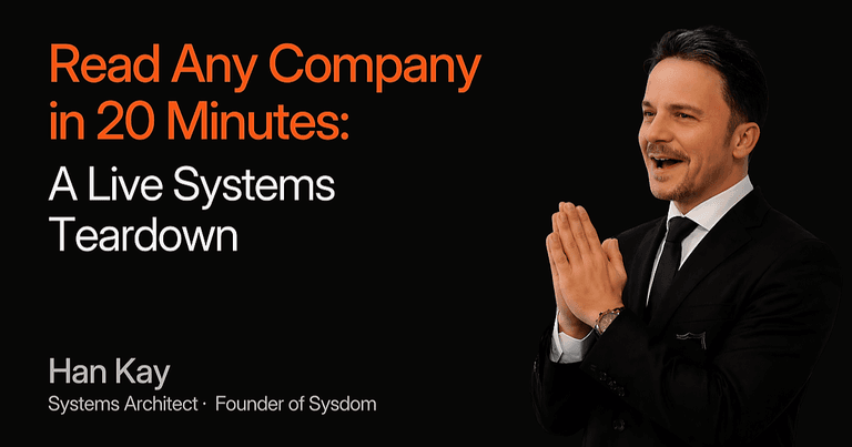 Read Any Company in 20 Minutes: A Live Systems Teardown cover image