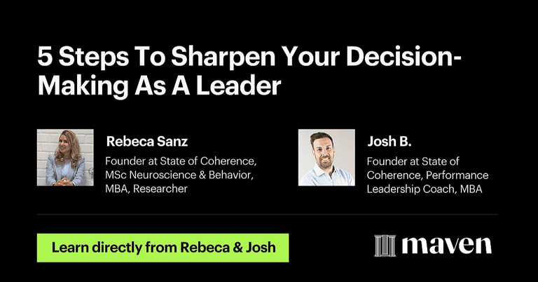 5 Steps To Sharpen Your Decision-Making As A Leader cover image