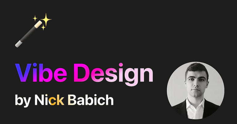 Vibe Design Powered by AI cover image