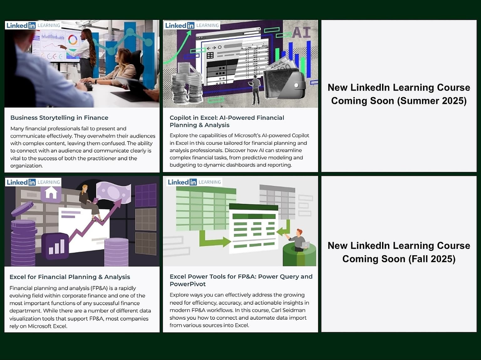 Carl's LinkedIn Learning Courses