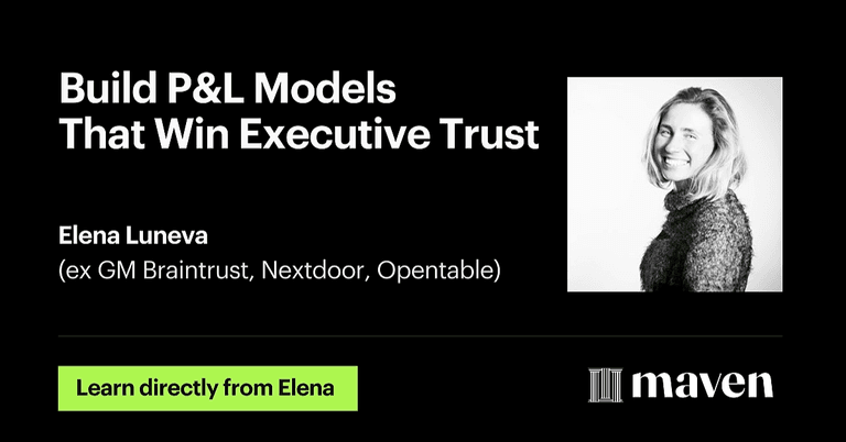 Build P&L Models That Win Executive Trust cover image