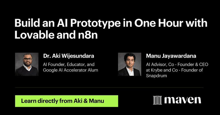 Build an AI Prototype with Lovable and n8n - 60 mins cover image