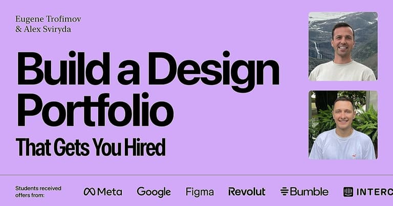 How to Build a Design Portfolio That Gets You Hired cover image