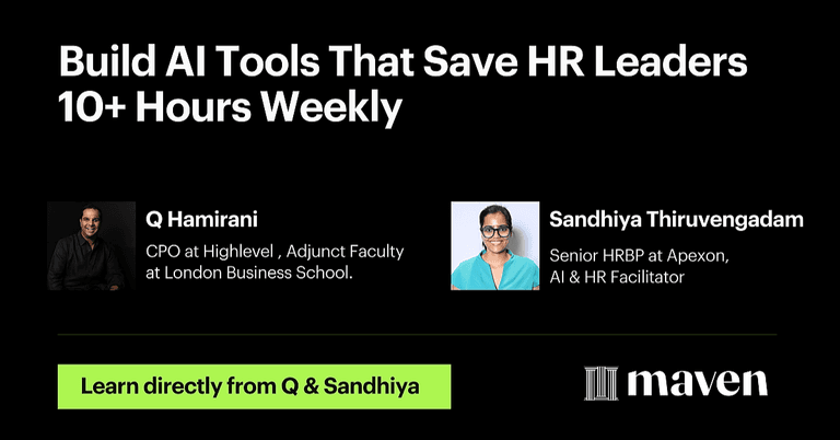 Build AI Tools That Save HR Leaders 10+ Hours Weekly cover image