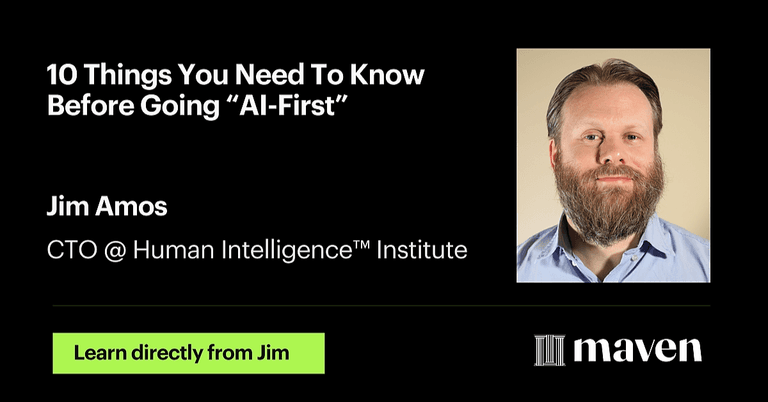 10 Things You Need To Know Before Going “AI-First.” cover image