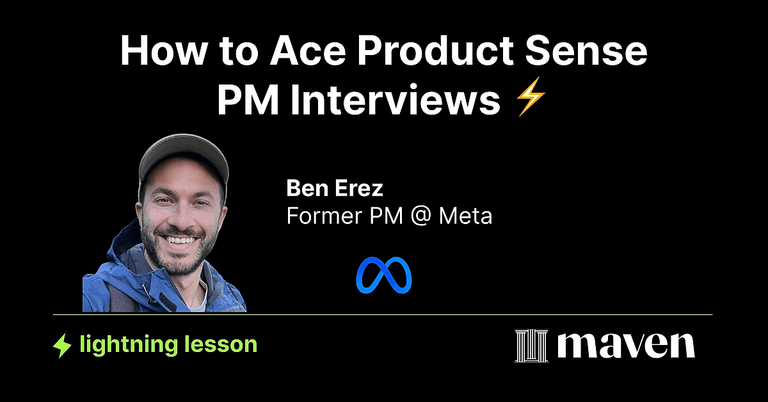 How to Ace Product Sense PM Interviews cover image