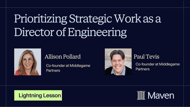 Prioritizing Strategic Work as a Director of Engineering cover image