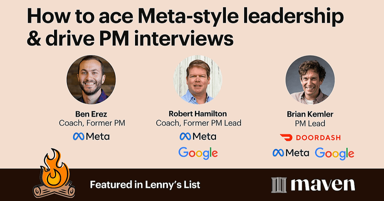 How to ace Meta-style leadership & drive PM interviews cover image