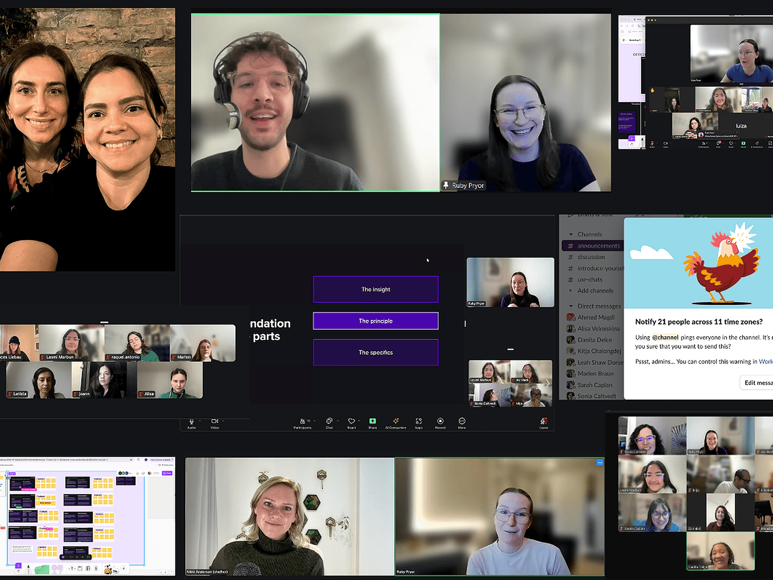 A mix of on demand content and live group experiences