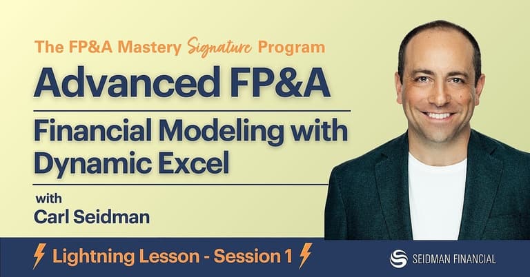 Advanced FP&A: Financial Modeling with Dynamic Excel cover image