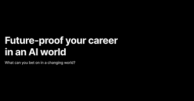 Future-proof your career in an AI world