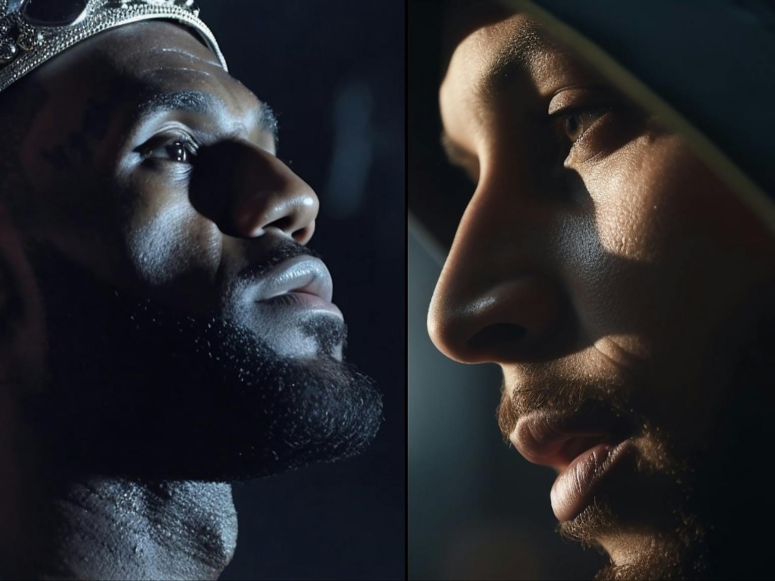 LeBron James and Steph Curry recreated in Midjourney v5.1
