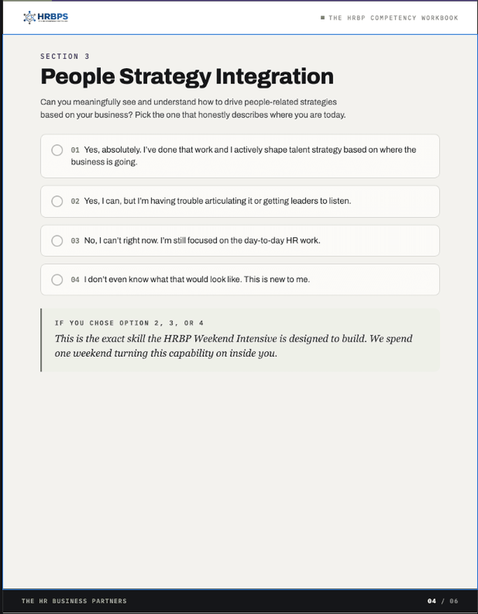 One of the page examples
