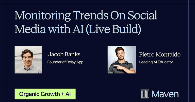 Monitoring Trends On Social Media with AI (Live Build) cover image