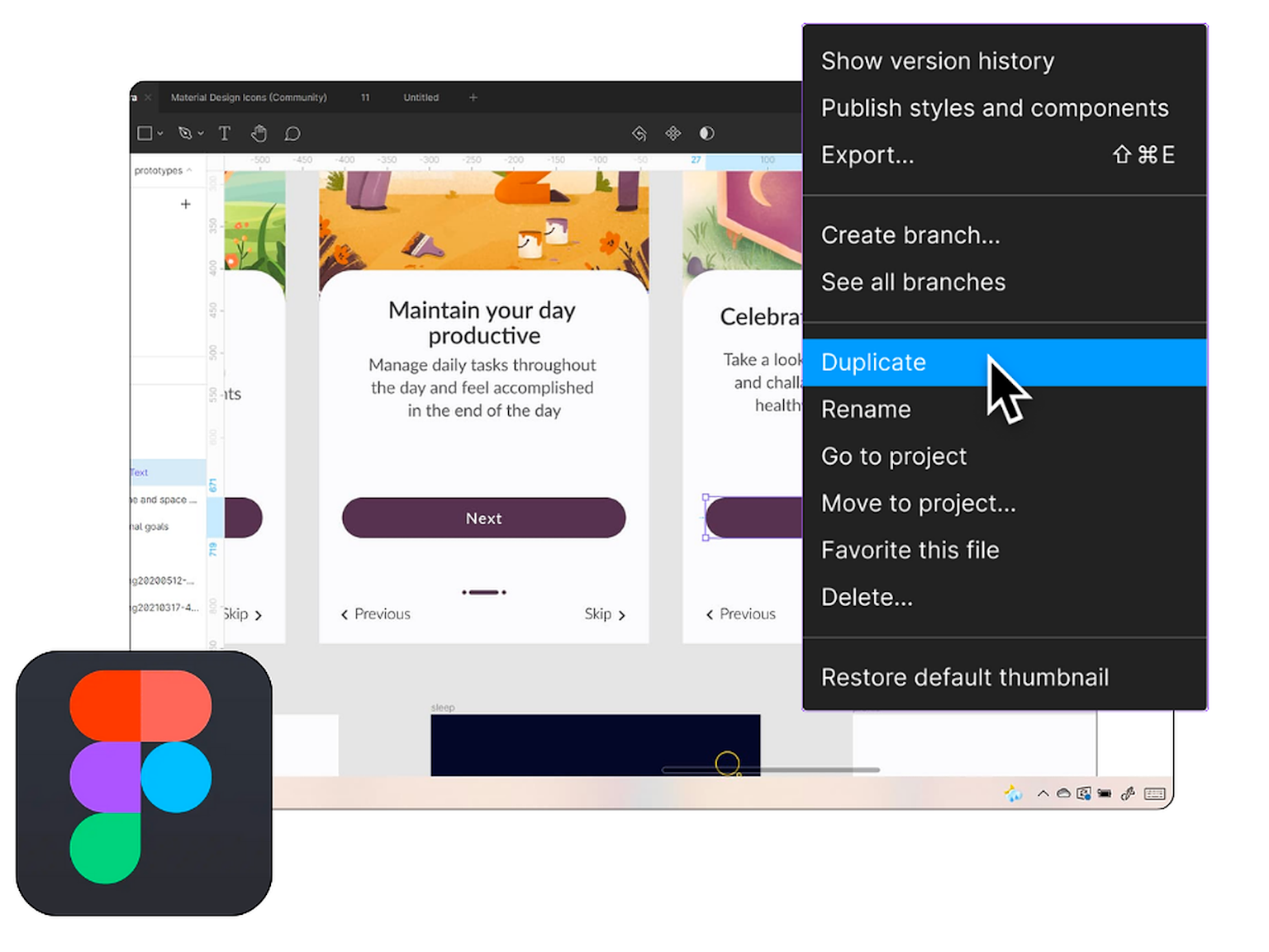 Jumpstart your project with custom Figma templates designed for this course