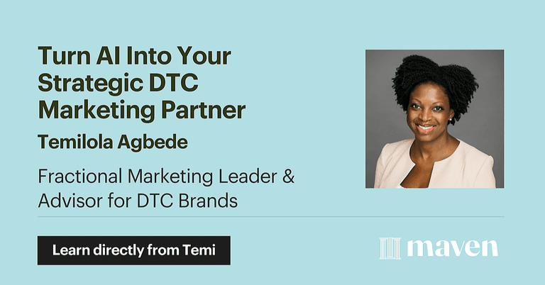 Turn AI Into Your Strategic DTC Marketing Partner cover image
