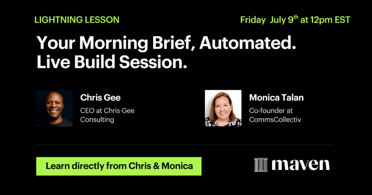 Your Morning Brief, Automated. Live Build Session. cover image