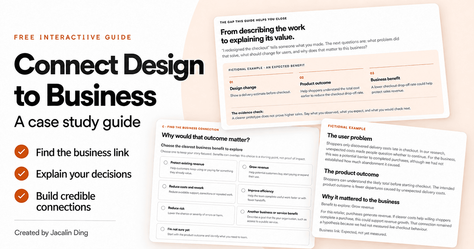 Find the business link. Explain your decisions. Build credible connections.