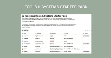 Get My Tools & Systems Starter Pack