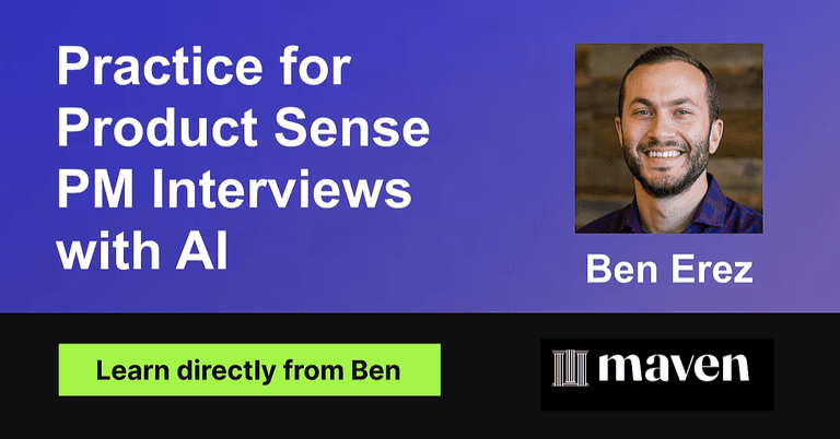 Practice for Product Sense PM Interviews with AI cover image