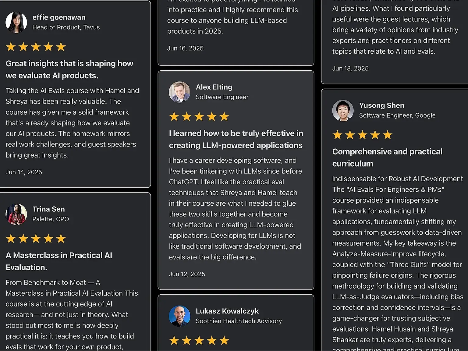 See more reviews at bit.ly/eval-reviews