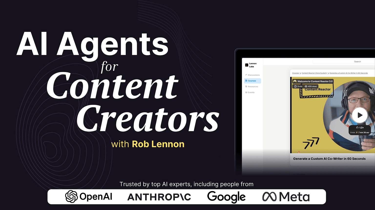 Rob Lennon - AI Agents for Content Creators