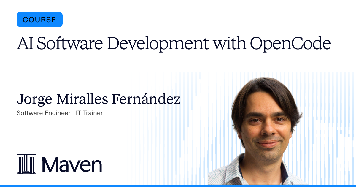 AI Software Development with opencode by Jorge Miralles Fernández on Maven