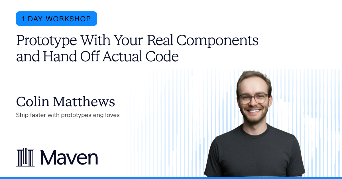 Prototype With Your Real Components and Hand Off Actual Code by Colin ...