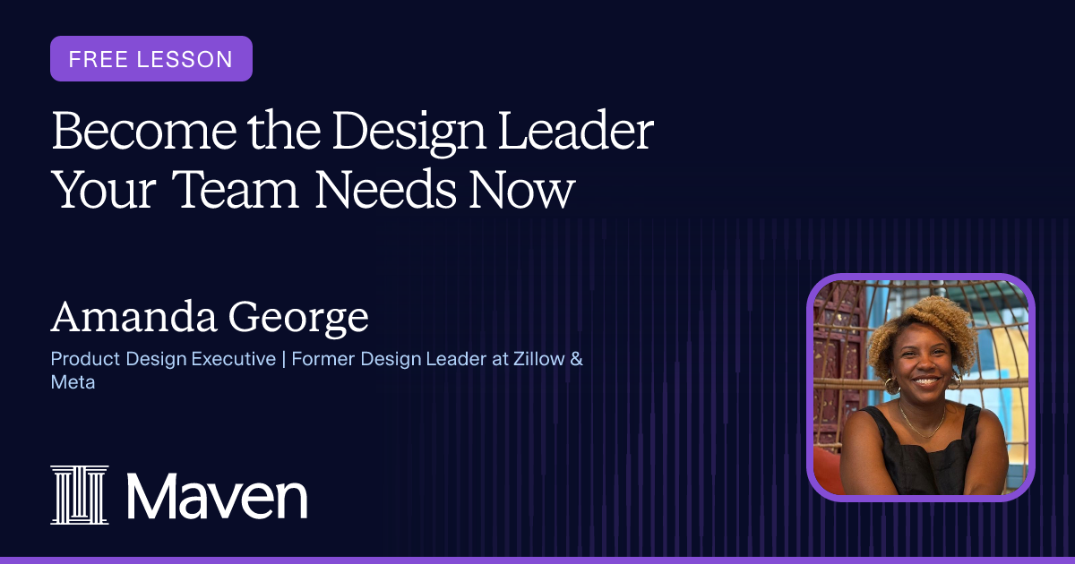 Become the Design Leader Your Team Needs Now cover image