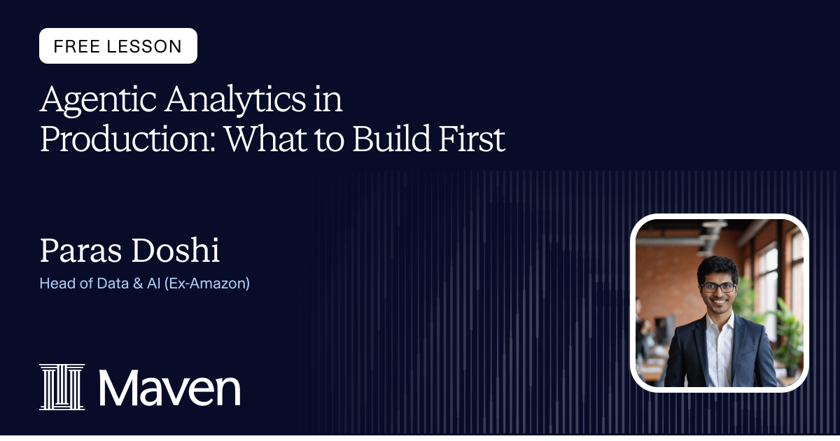 Agentic Analytics in Production: What to Build First