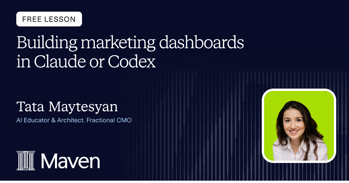 Building marketing dashboards in Claude or Codex