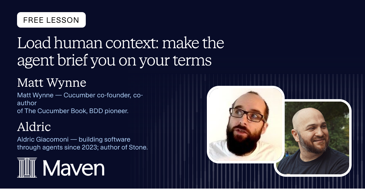 Load human context: make the agent brief you on your terms cover image