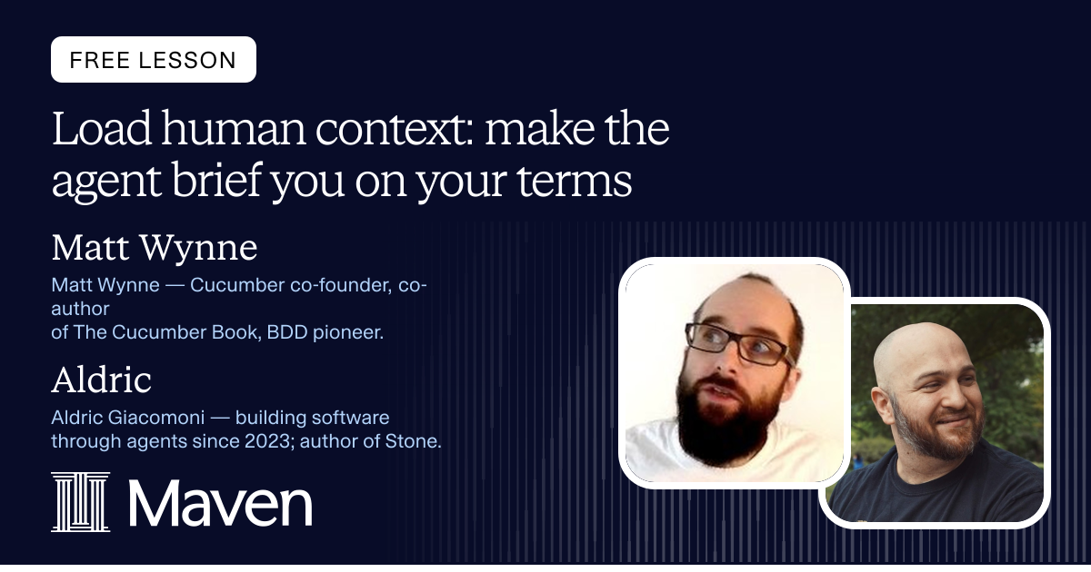 Load human context: make the agent brief you on your terms cover image