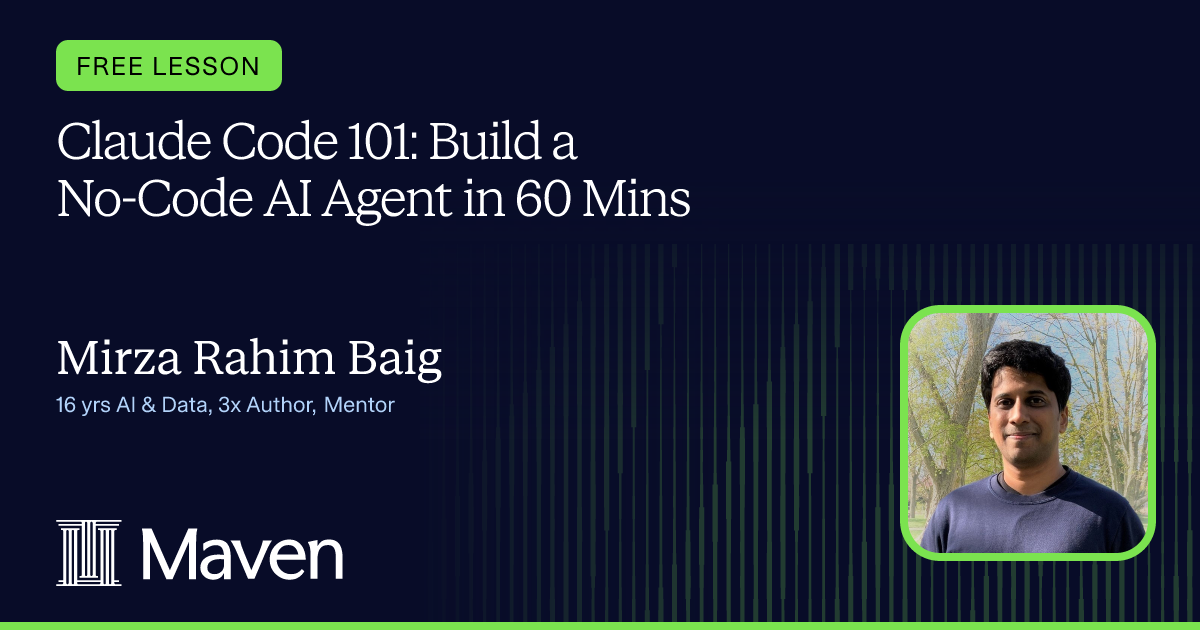 Claude Code 101: Build a No-Code AI Agent in 60 Mins cover image