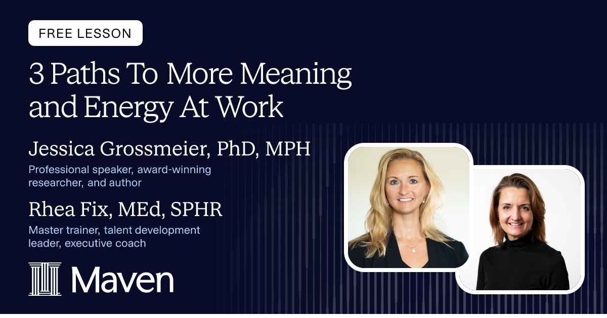 3 Paths To More Meaning and Energy At Work cover image