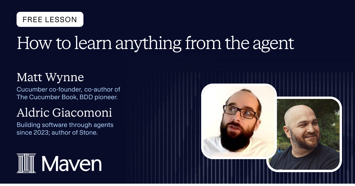 How to learn anything from the agent cover image