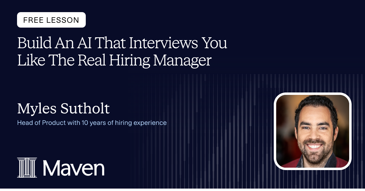 Build An AI That Interviews You Like The Real Hiring Manager cover image