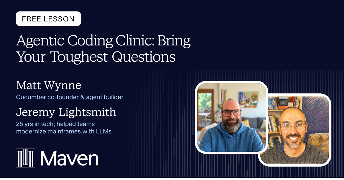 Agentic Coding Clinic: Bring Your Toughest Questions cover image