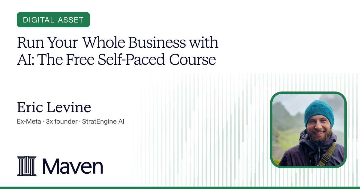 Run Your Whole Business with AI: The Free Self-Paced Course cover image