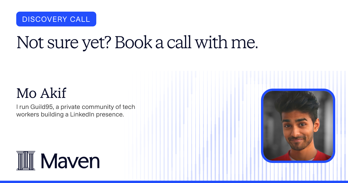 Not sure yet? Book a call with me. cover image